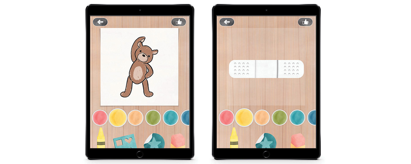augmented reality UI/UX Design user experience User research ILLUSTRATION  ios bear childrens app