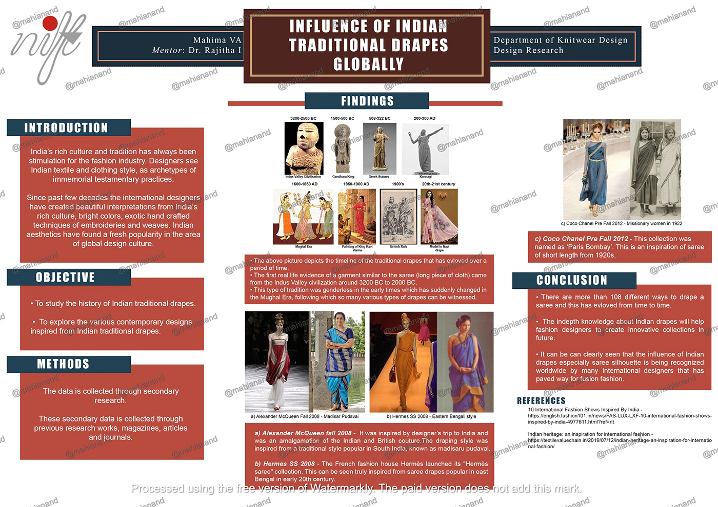 indian culture identity Poster Design research project Fashion  indiantradition