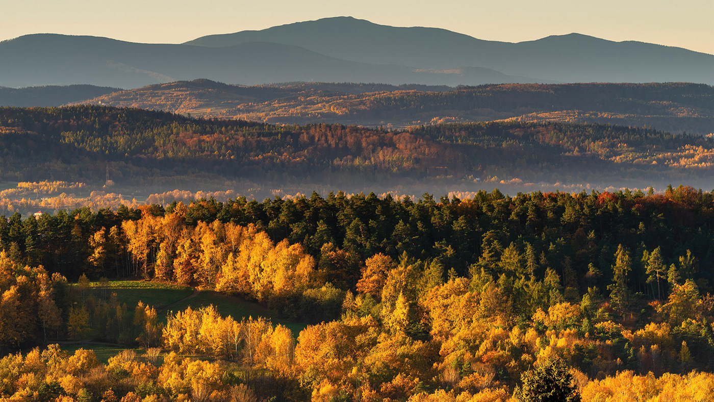 autumn mountains poland tatra view