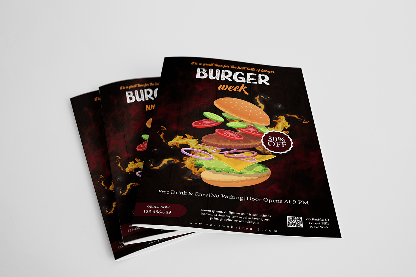 #Design #flyer #Food Flyer #promotional flyer #restaurant flyer