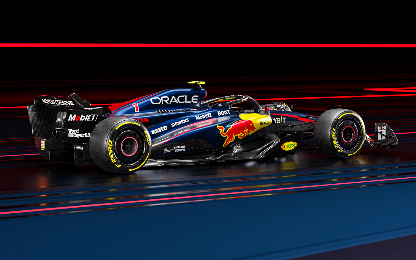 Formula 1 Racing Motorsport Livery automotive   CGI Render 3D blender Digital Art 