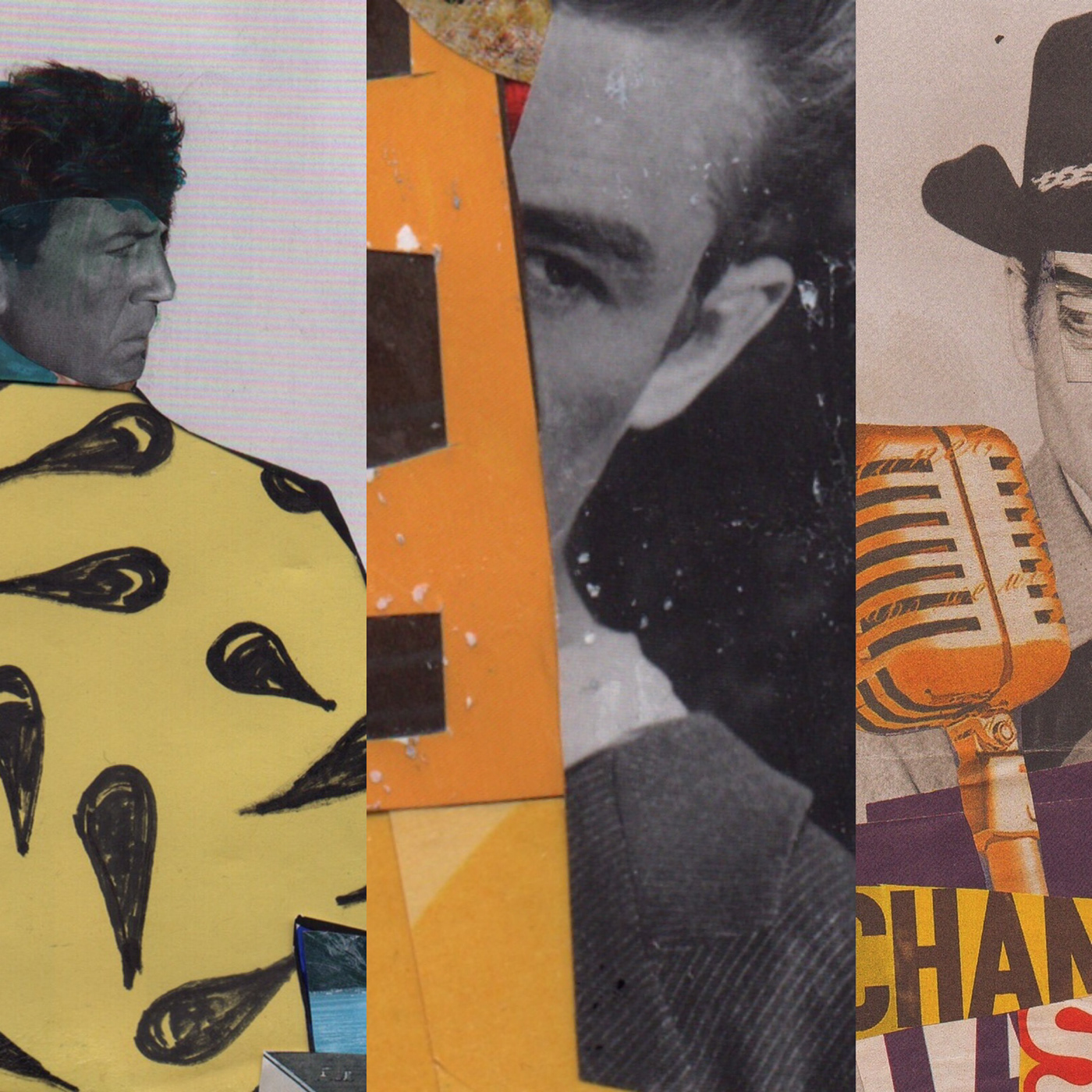 analog art collage Competition contemporary contest Faded fragments pop portraits Silhouettes Torsi Retro