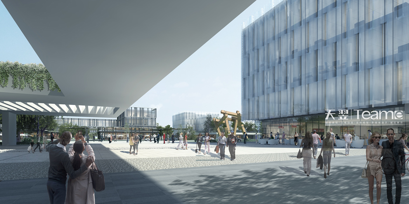 Regina Yi TEAM-E  3D Visualization 3d render 3D Rendering Villa residential Master Plan shop mall