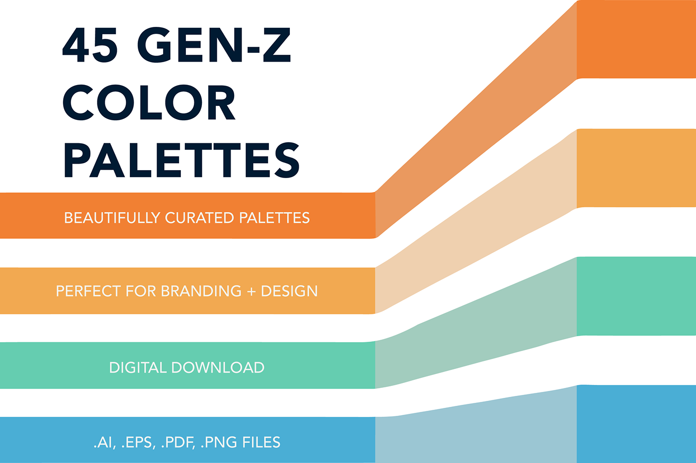 color color palette color swatches colorful colors design Procreate visual identity