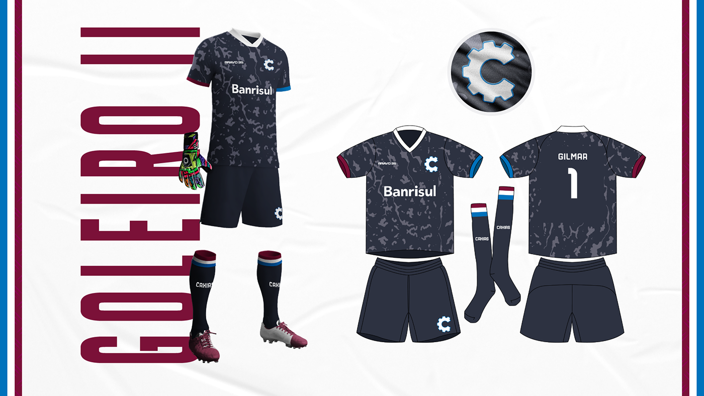 brand identity branding  caxias football football club rebranding soccer sports sports marketing visual design