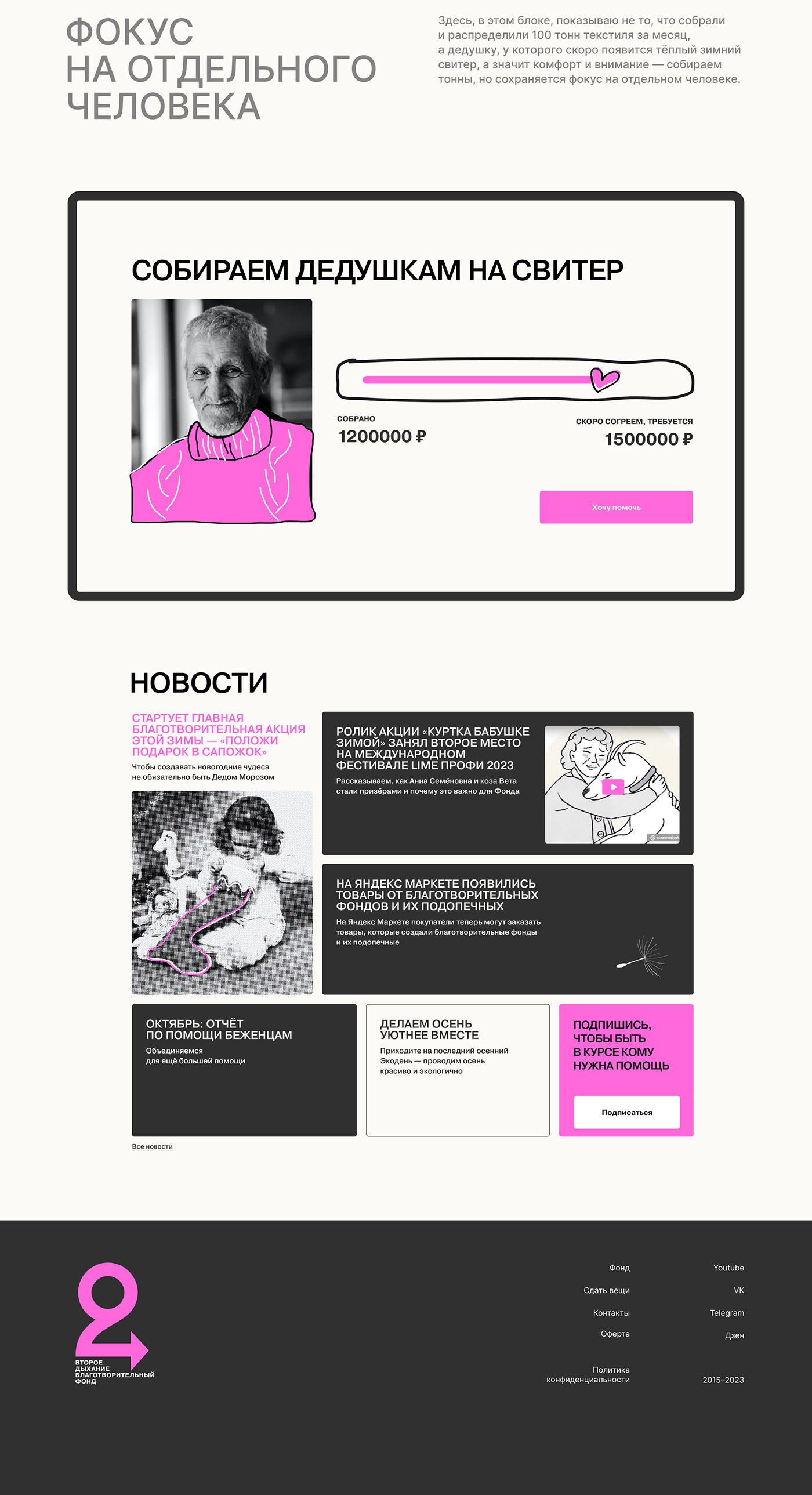 вебдизайн figma design UI/UX Website Web Design  redesign Редизайн charity donation ВебДизайнер