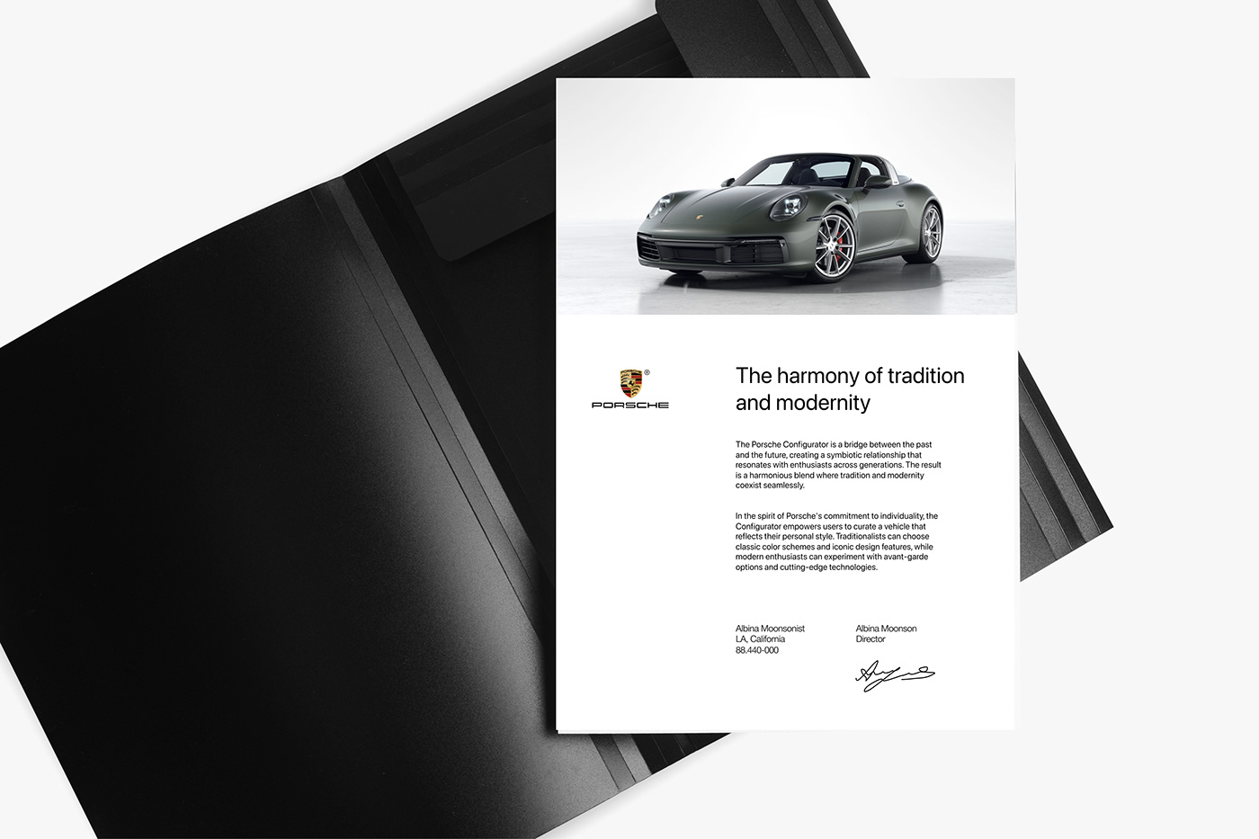 Porsche 911 Tagra 4 Configurator - UX UI Design