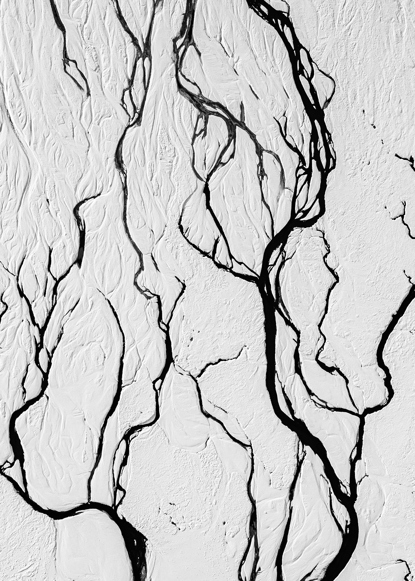 abstract artwork iceland Photography  river snow winter black and white