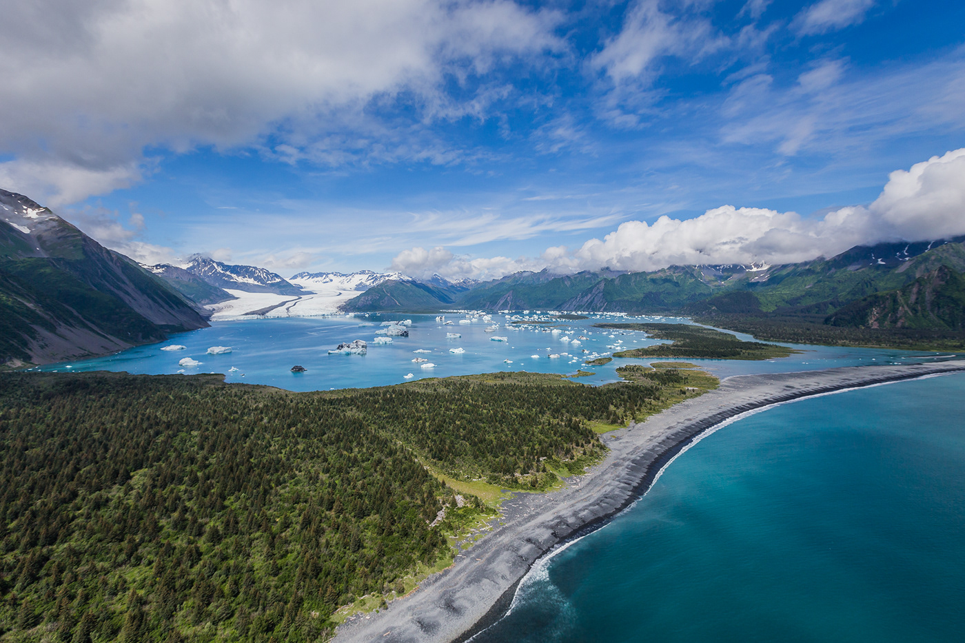 Aerial photos Photography  Alaska Nature Landscape city Travel mountains