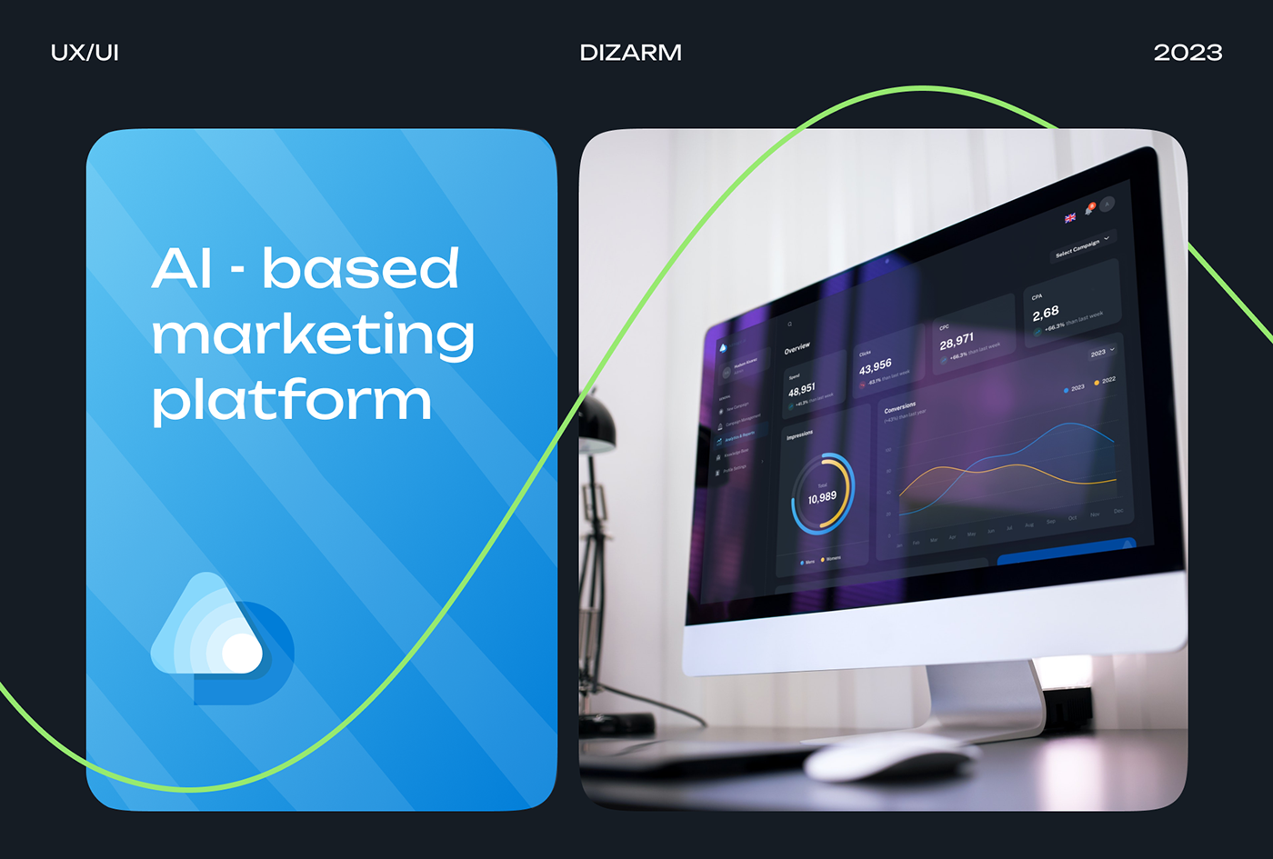 design Socialmedia ads marketing   Social media post CRM software SAAS user interface UI/UX Figma