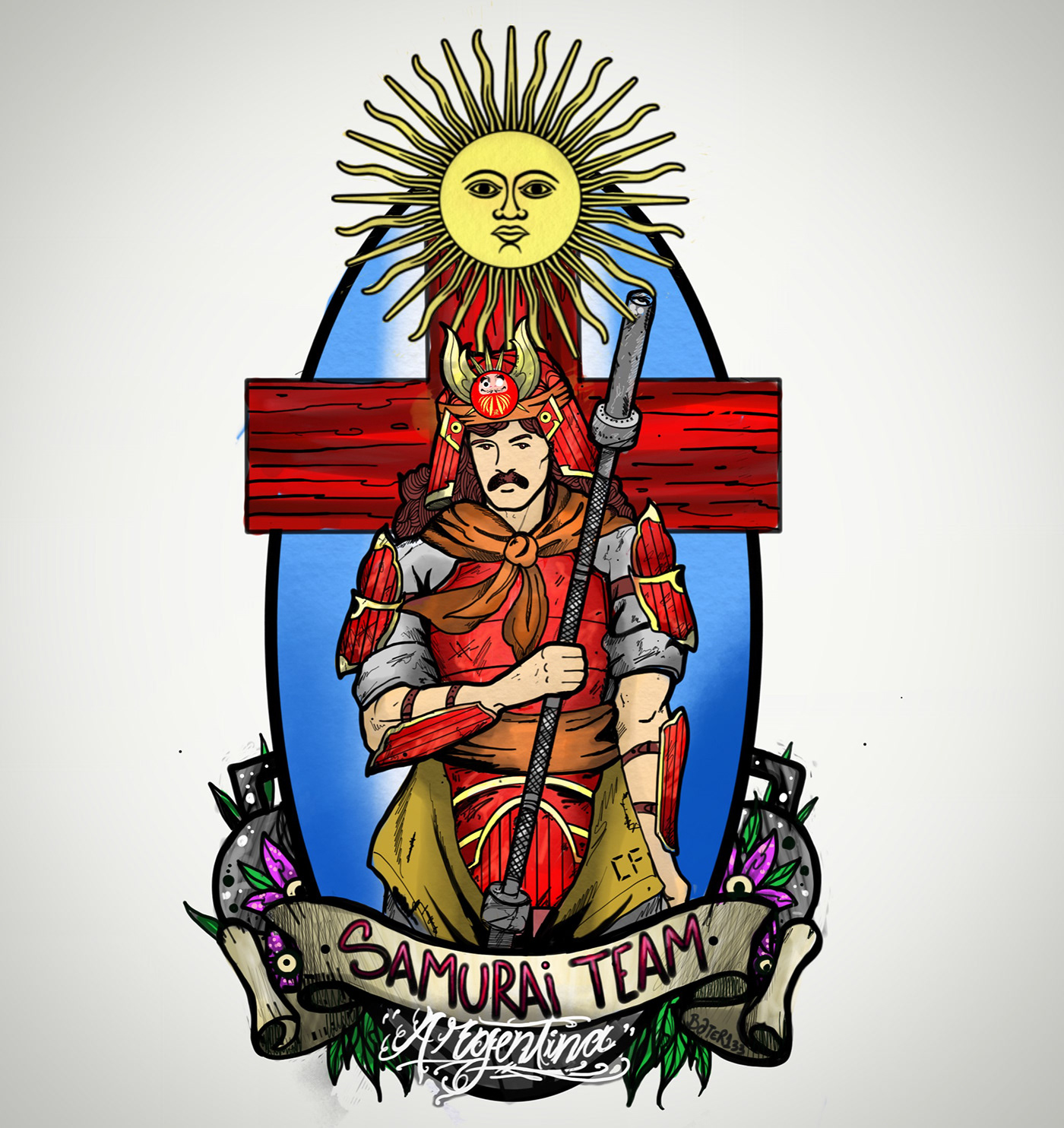 santos argentina Crossfit ilustracion