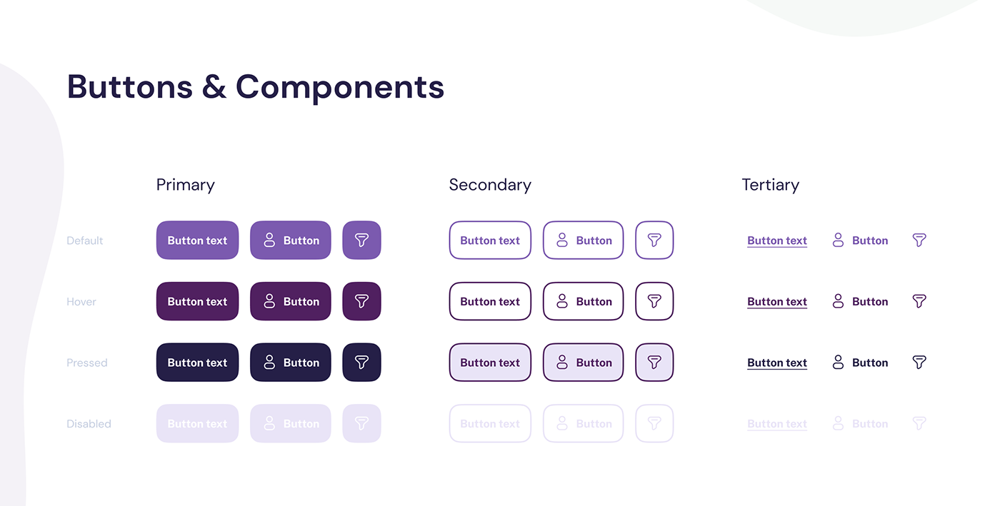 Buttons and components