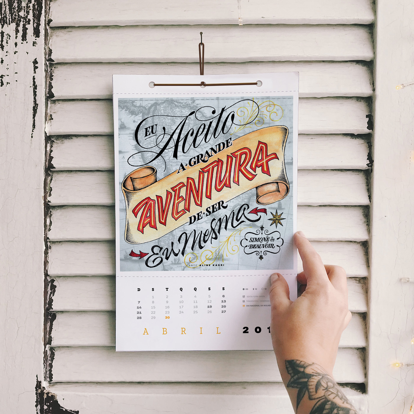 lettering typography   calendar feminist Handlettering ILLUSTRATION  quote Calligraphy   process women