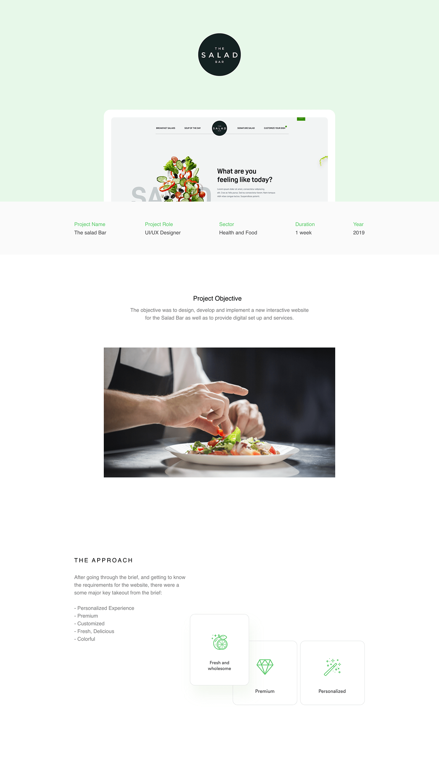 Food  landing page ui design UI/UX Website Design