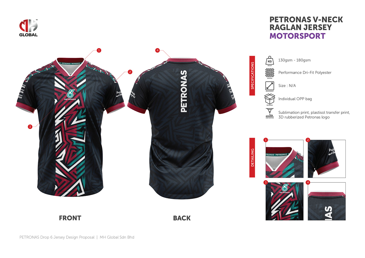 jersey motorsports merchandise badminton design Mockup motogp PETRONAS malaysia portfolio