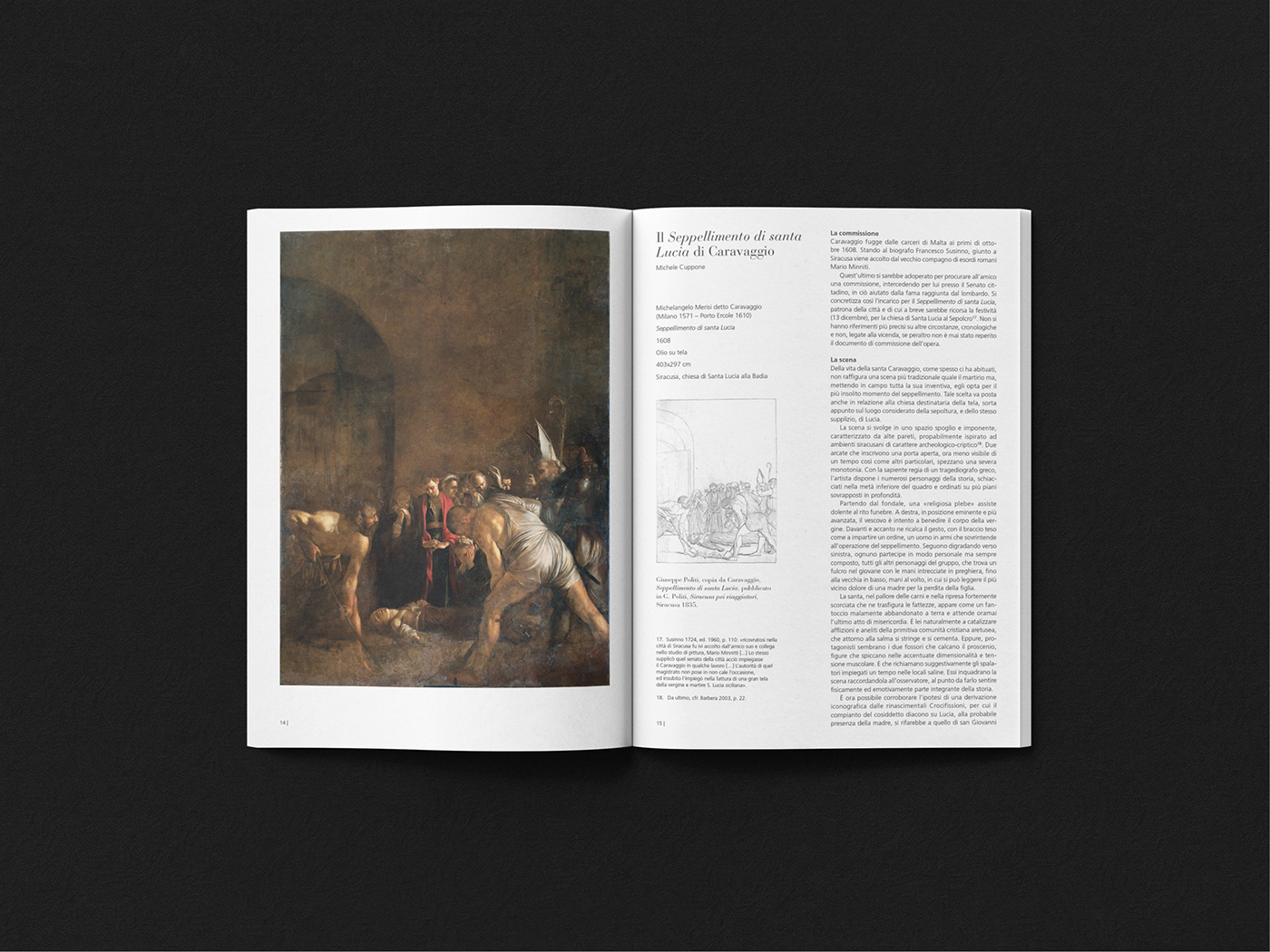 art book book cover editoral graphic design  history caravaggio art