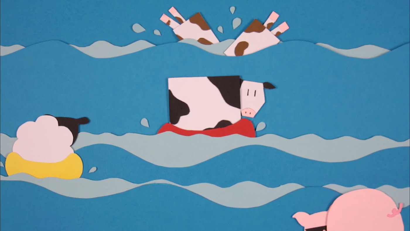 Vegetarian LSU animation  cow Ten Seconds