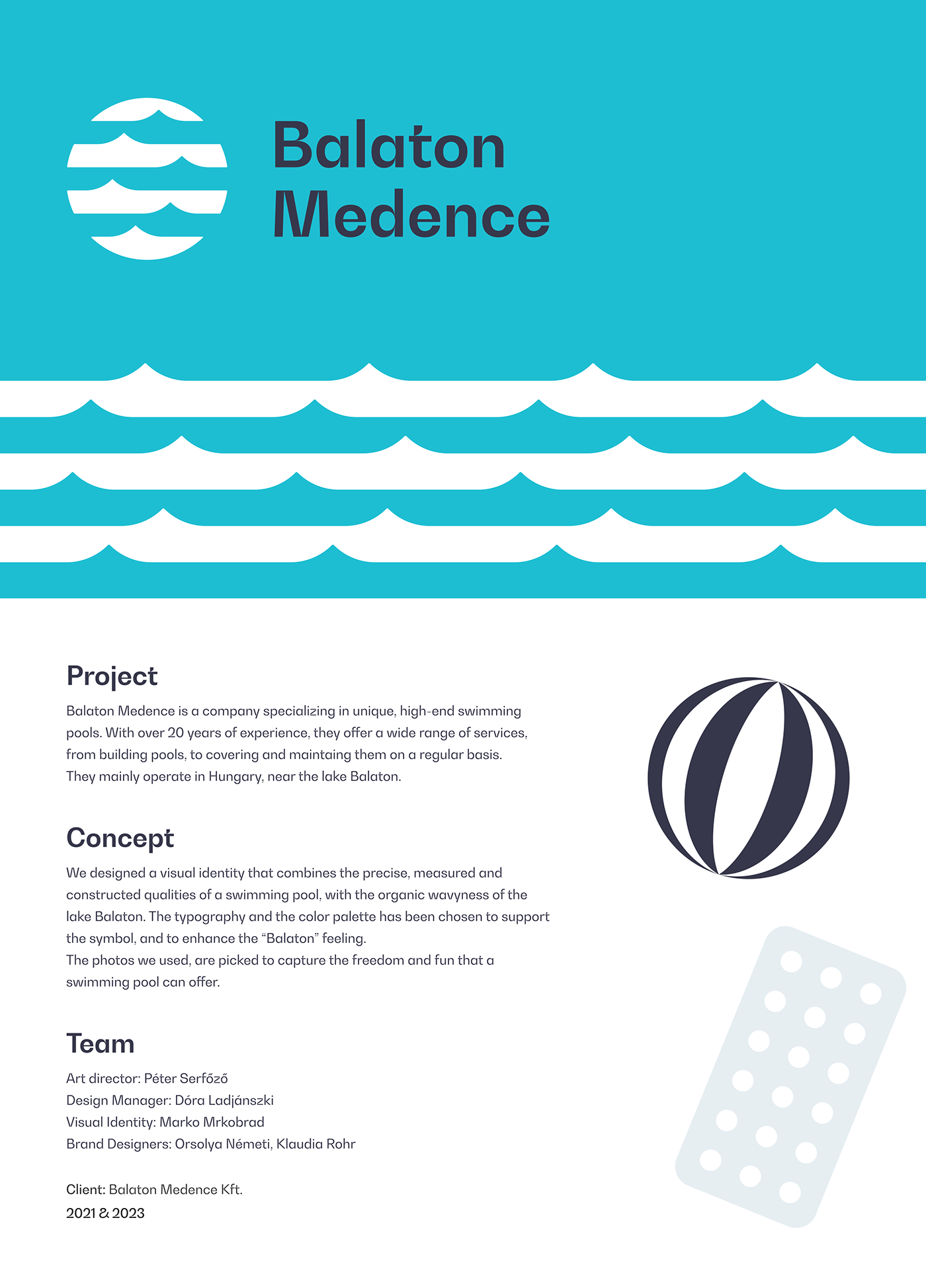 brandidentity branding  graphic design  lakebalaton logodesign Swimmingpools