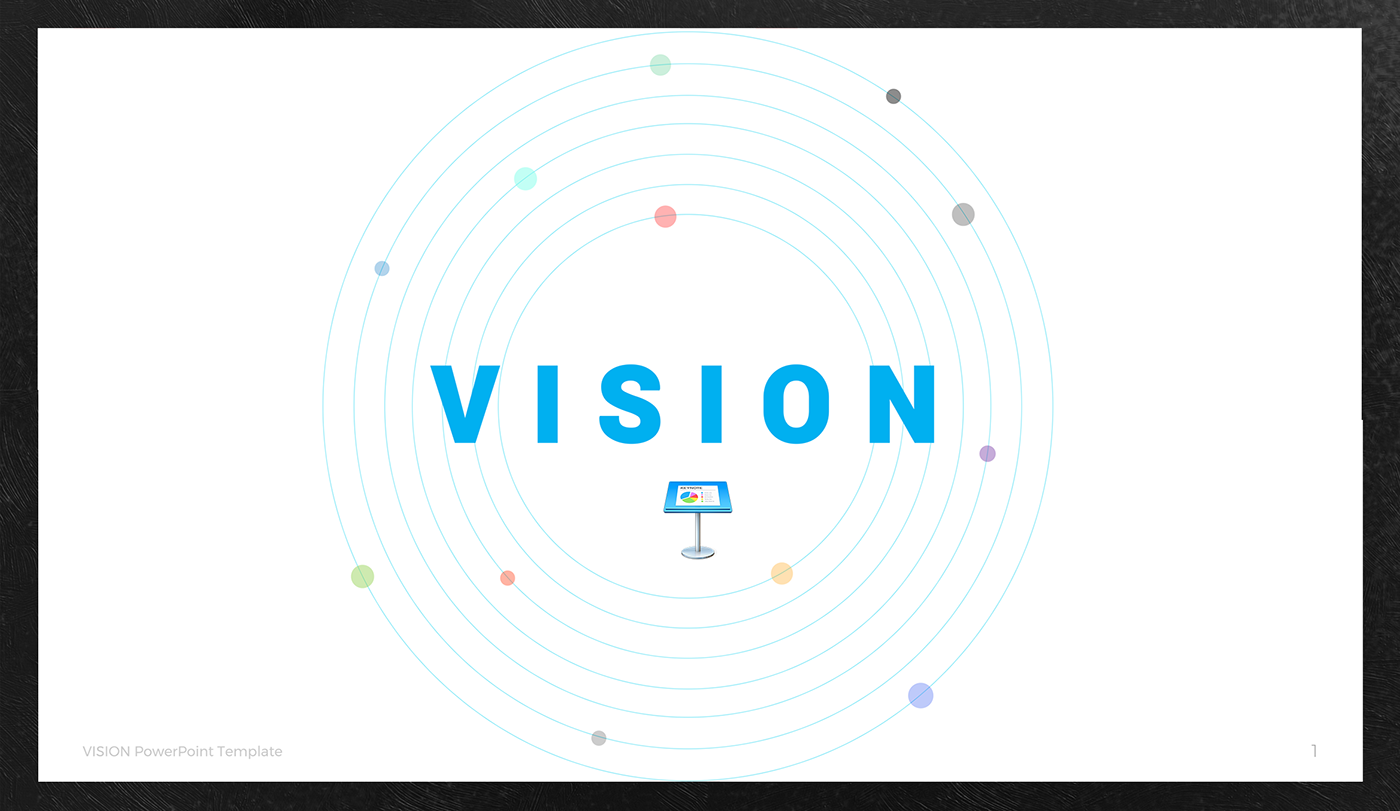 vision Keynote Powerpoint presentation minimal biz free download Free Template slide trend