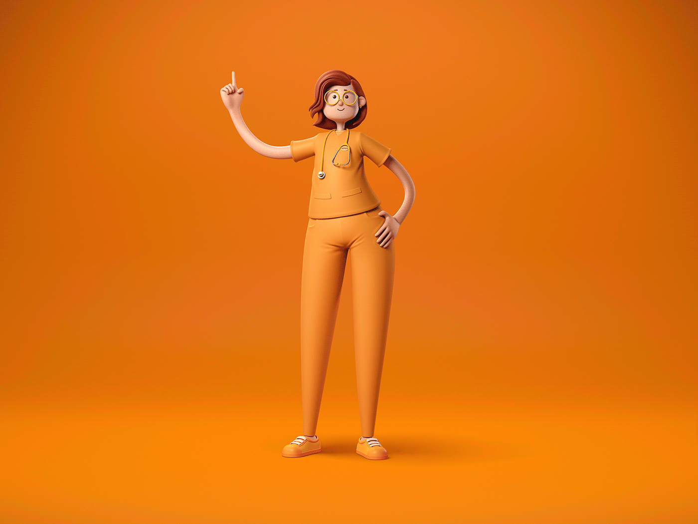 3D cartoon Character Character design  Digital Art  Health ILLUSTRATION  modeling