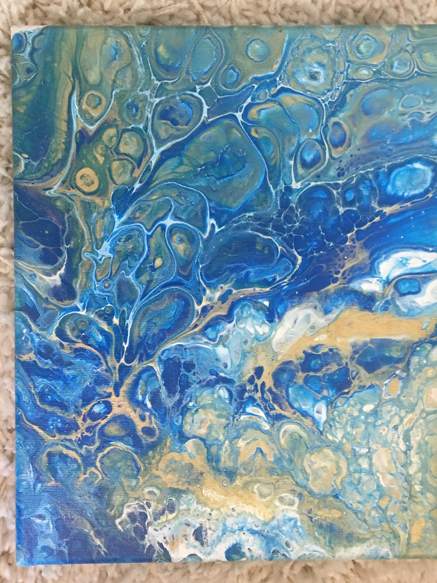 8x10 stretched canvas acrylic pouring Fluid Art
