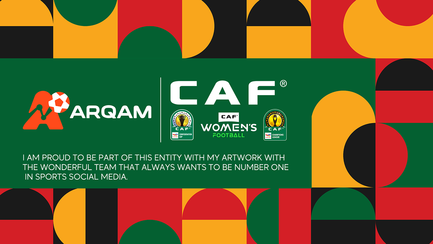 football soccer sports Caf FIFA africa social media creative poster