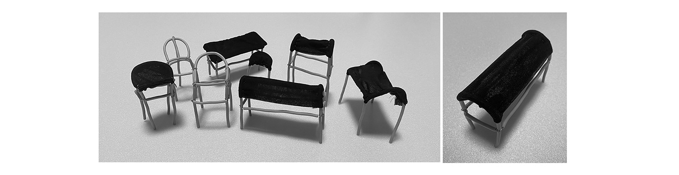 product design  fabric furniture industrial design  Interior product table textile furniture design  interior design 