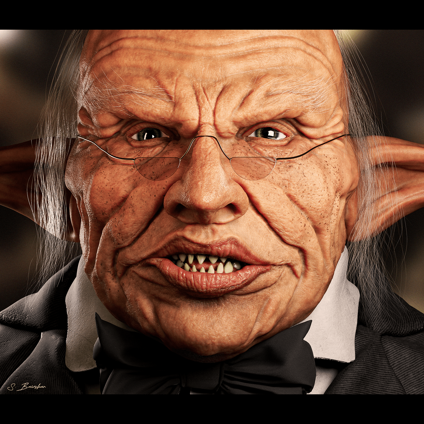 3D art Character design  Digital Art  fantasy goblin ILLUSTRATION  portrait sculpture Zbrush