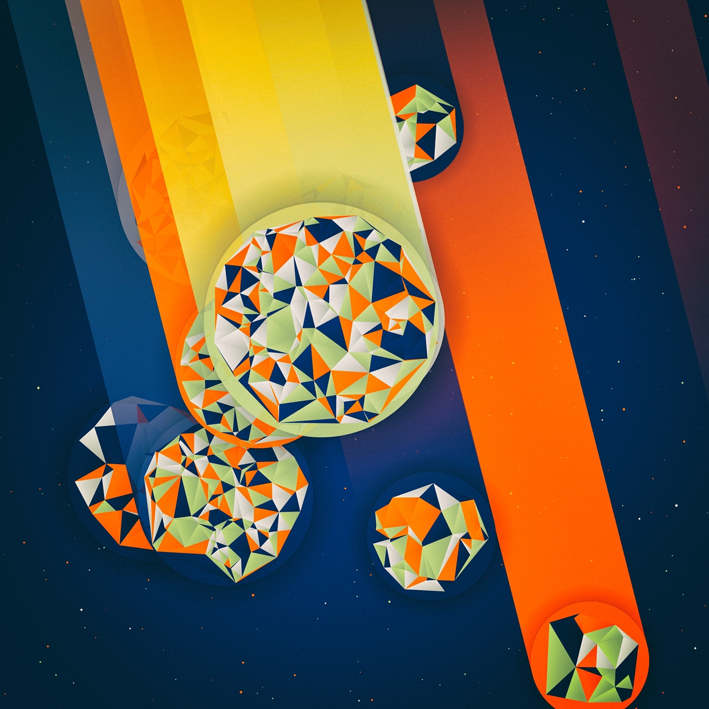 processing generative art design abstract geometric meteor