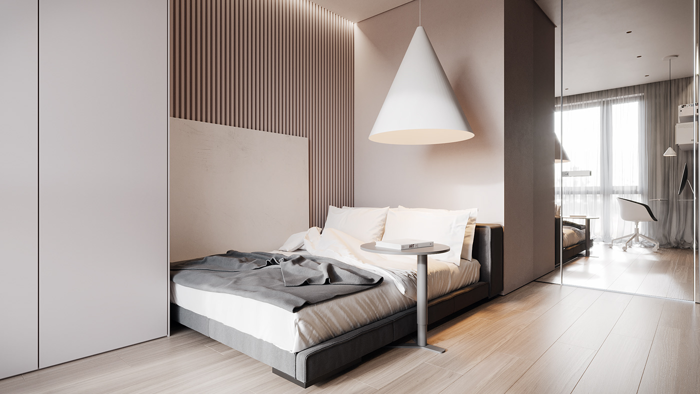 Interior design apartment hilight corona Render 3dsmax