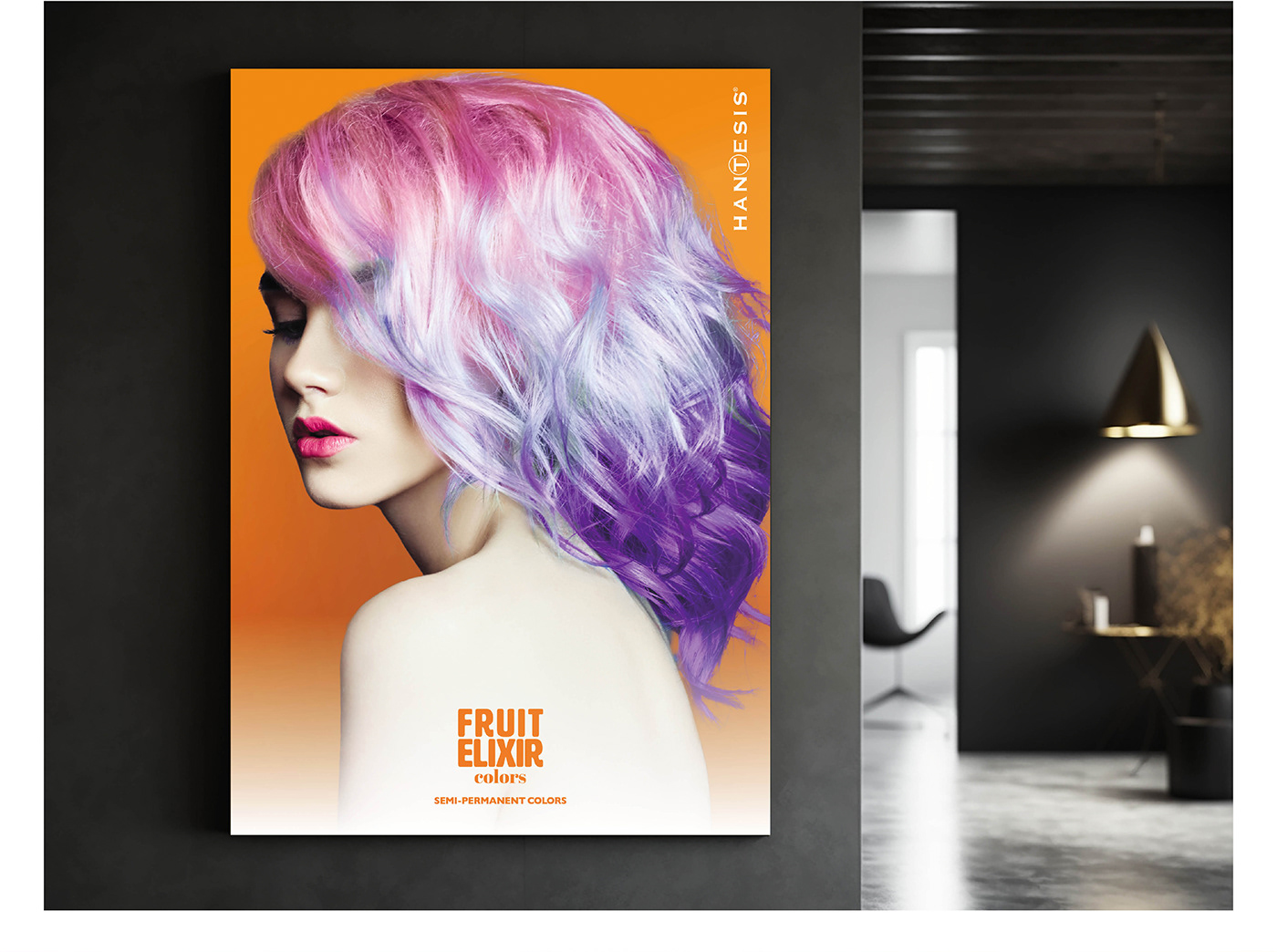 Hair Color Hair Salon label design Packaging Graphic Designer Brand Design Advertising  marketing   designer graphic