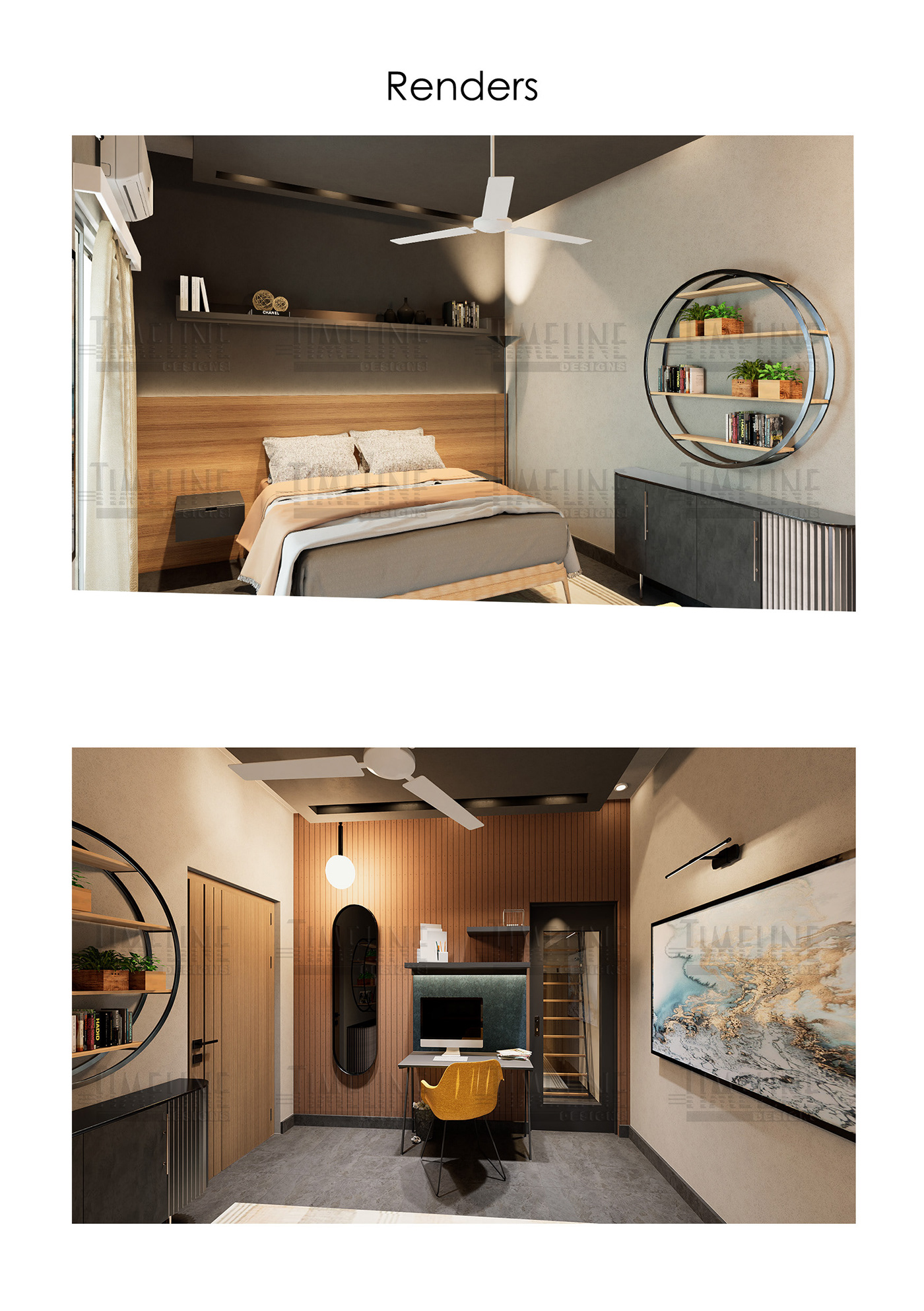 interior design  bedroom design minimal grey White colorpalette   Studyroom kids lumion Render