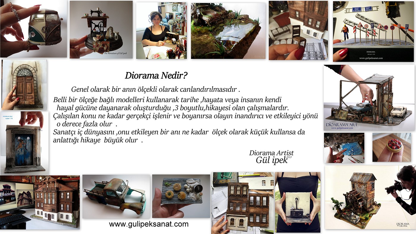 Diorama art artist miniatures dioramas istanbul YARATICILIK müze