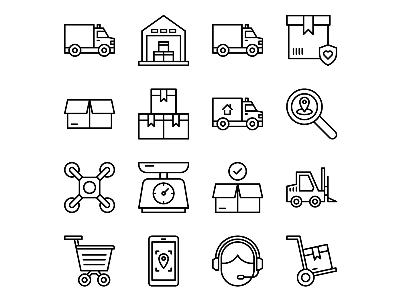 freebie icon design  icons download icons pack icons set logistic vector Logistics logistics icon vector design vector icon