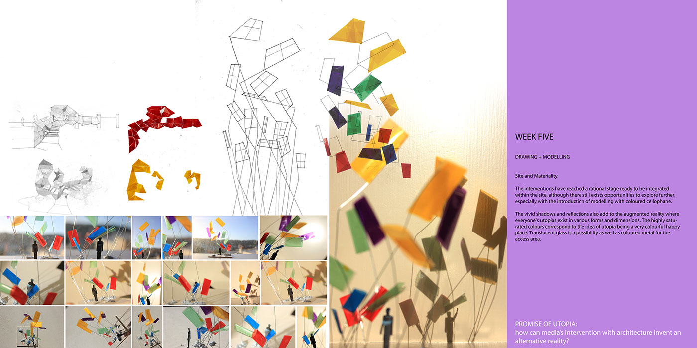 collage digital sculpture modelling utopia media alternative reality