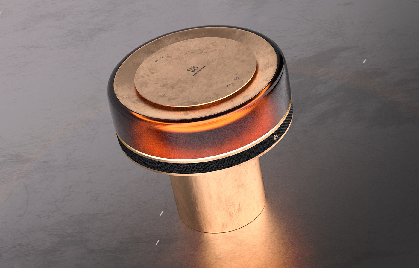 3D design industrial Interior Lamp lighting luxury product Render speaker