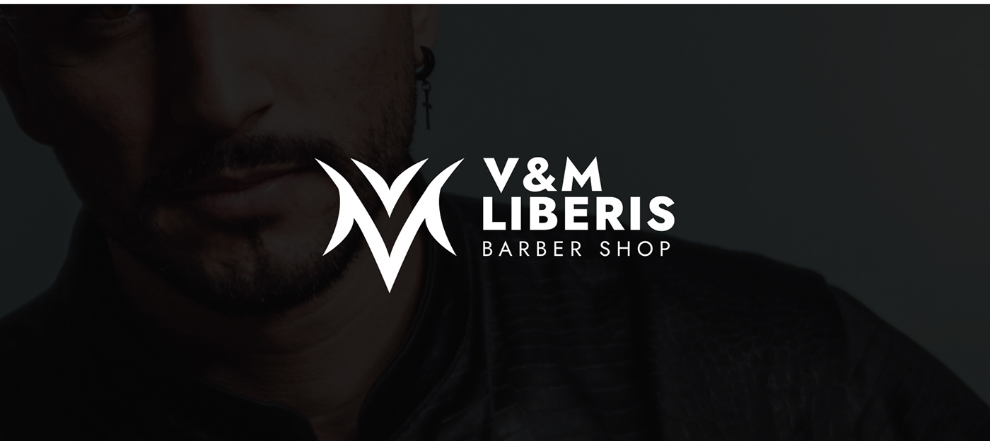 barber branding  hair Hair Salon leontios logo Logotype sakellis vm liberis