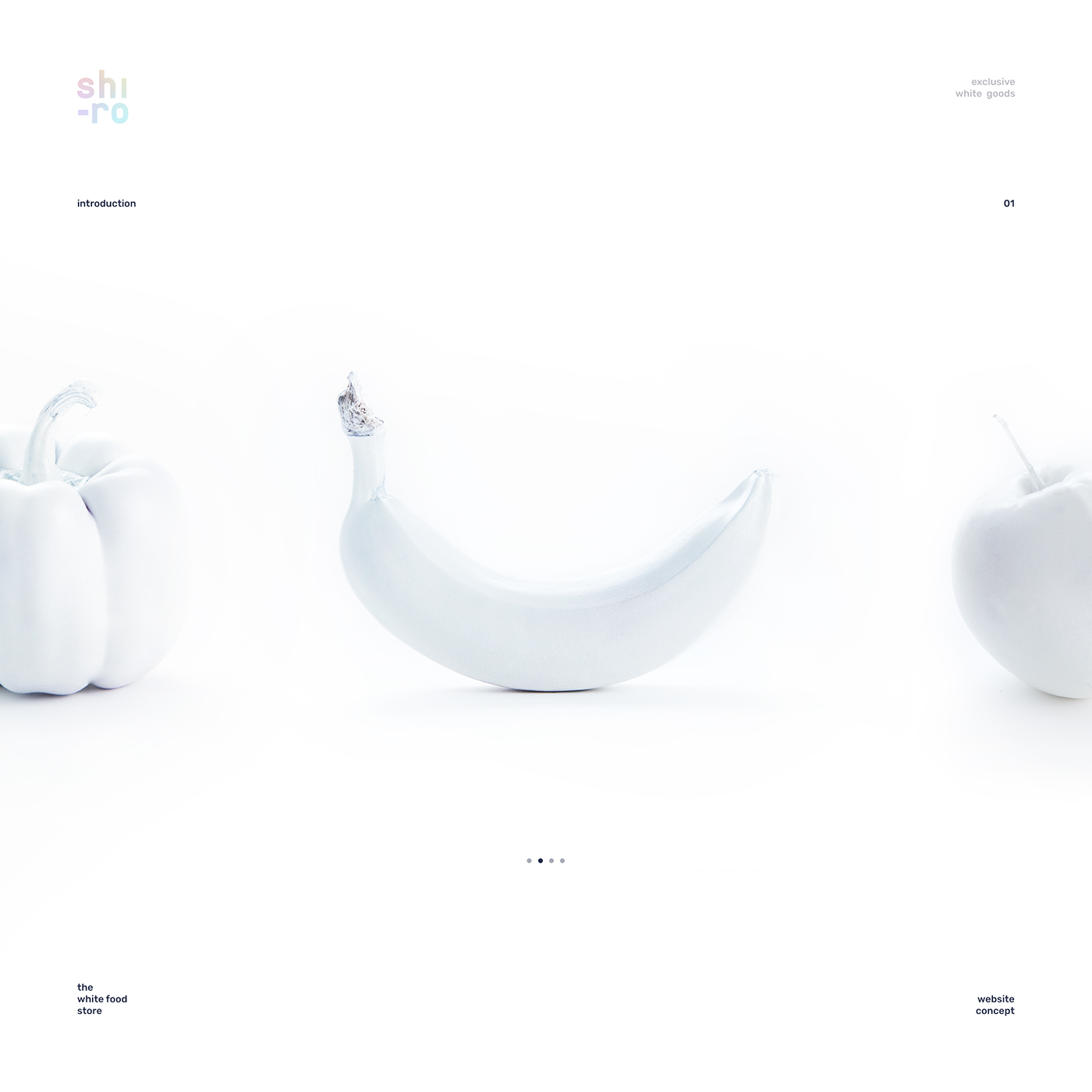 White Food  minimal art direction  identity shop clean Website iphone 8