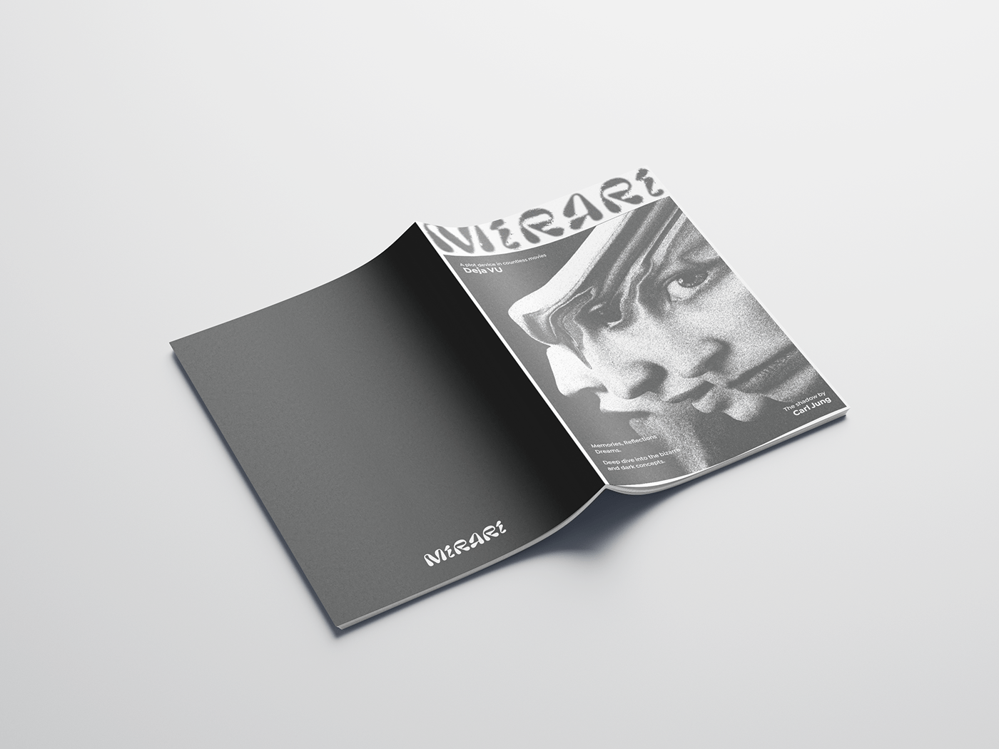 magazine distortion psychology Layout typography   design Magazine Cover Magazine design magazine layout magazines