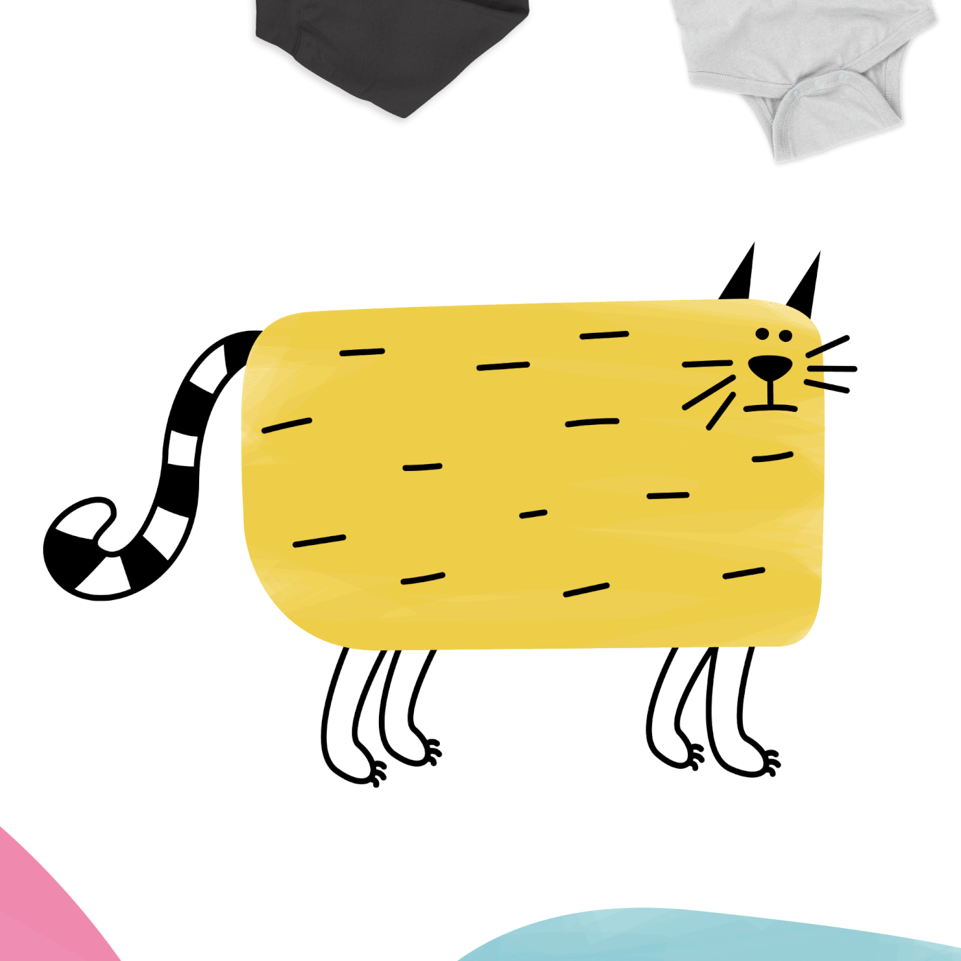 adobe illustrator animal cartoon Cat clipart cute Digital Art  hand drawn ILLUSTRATION  vector