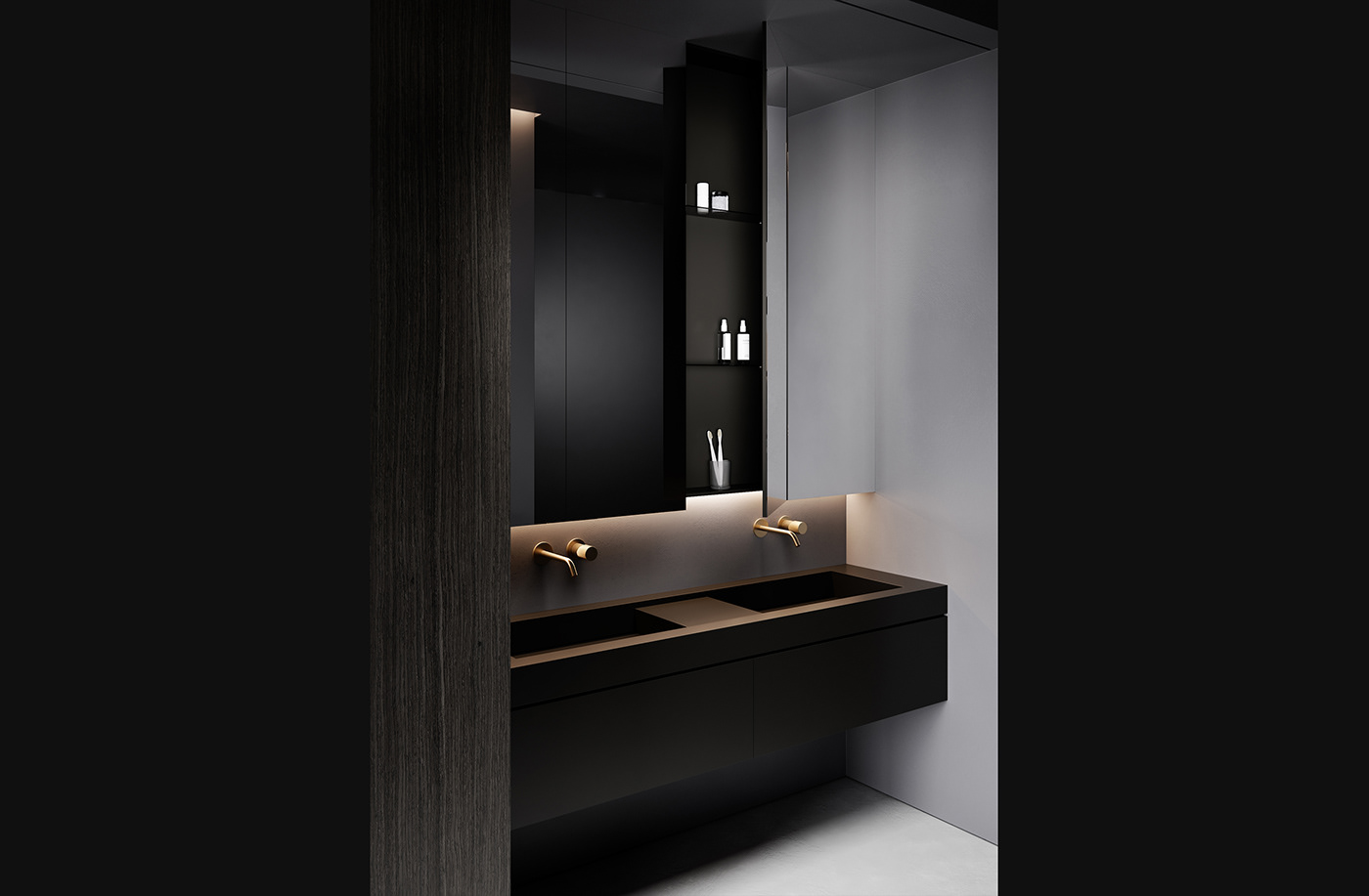 black minimal design product interior design  architecture bathtub art