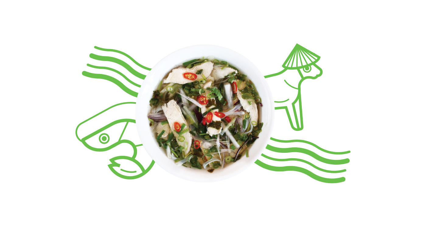 vinvin streetfood interiordesign restaurant design Food  vietnam icons logo identity