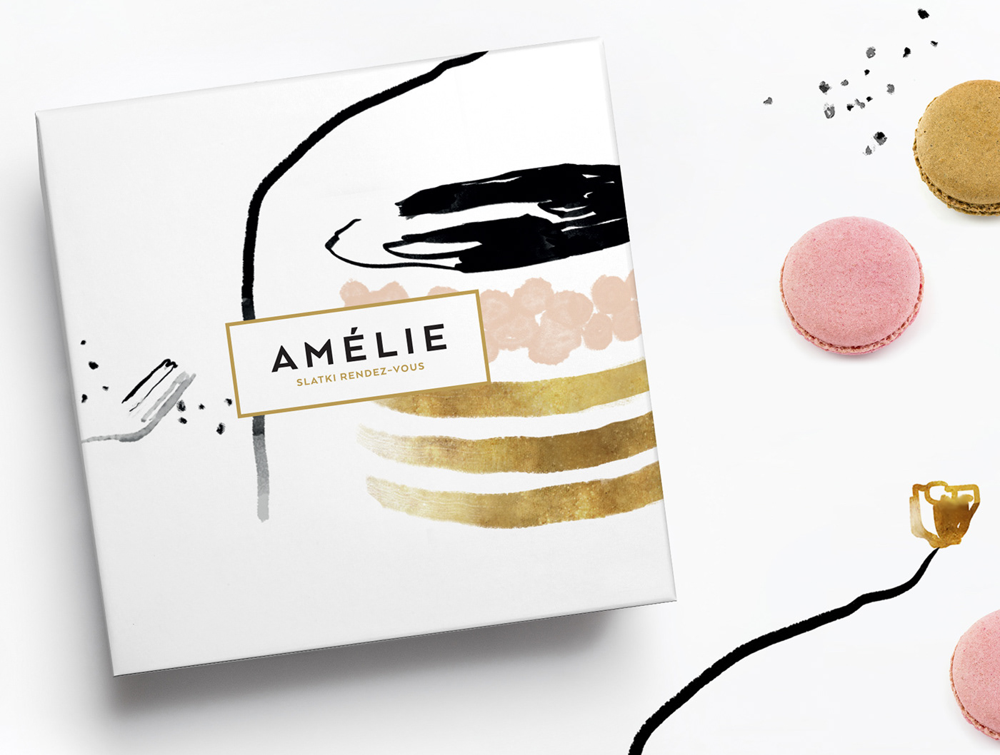 amelie pastry cake cakes biscuits macarons Croatia Zagreb visual identity