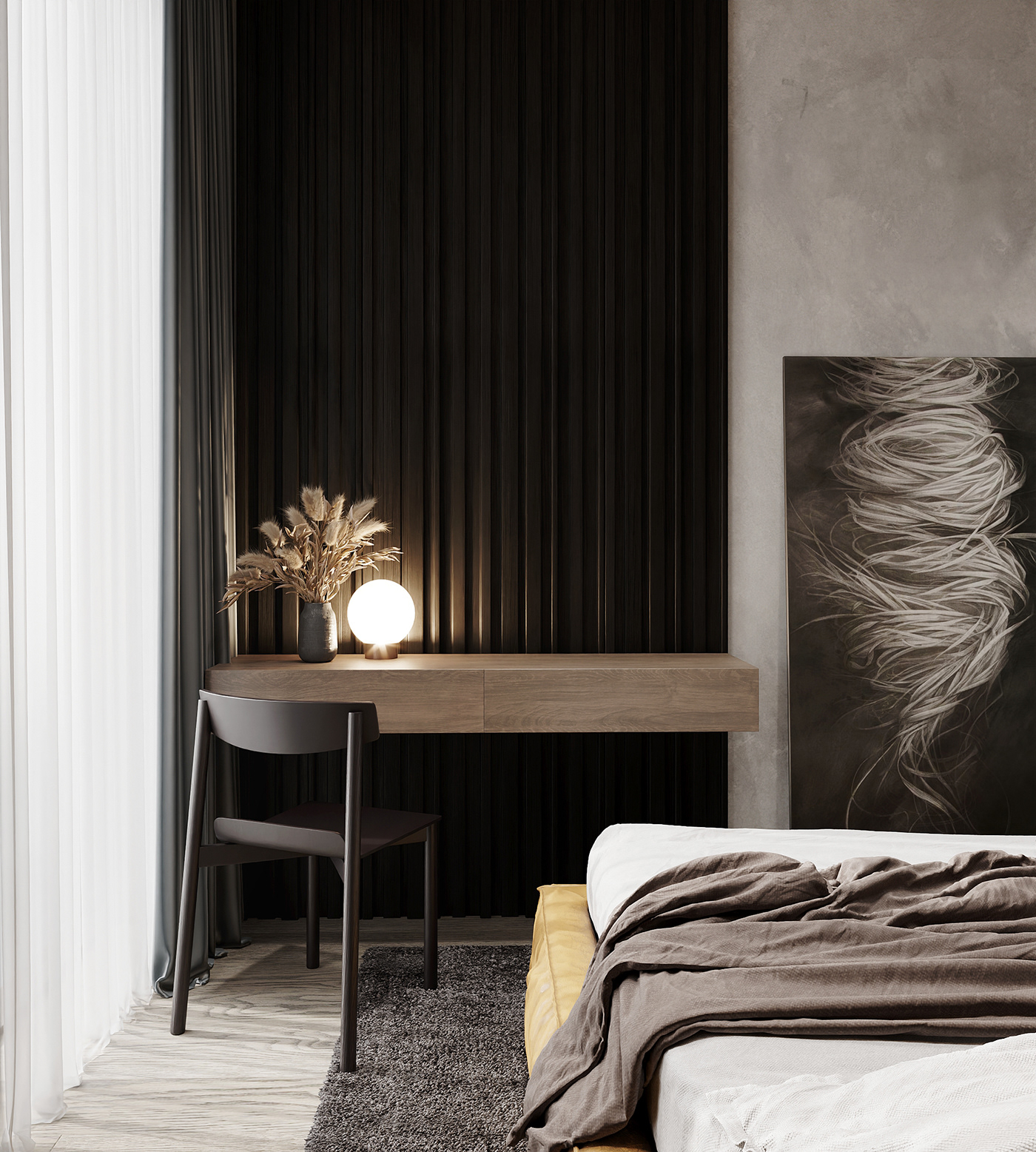 clean corona interior design  kitchen living minimal modern simple Marble wood