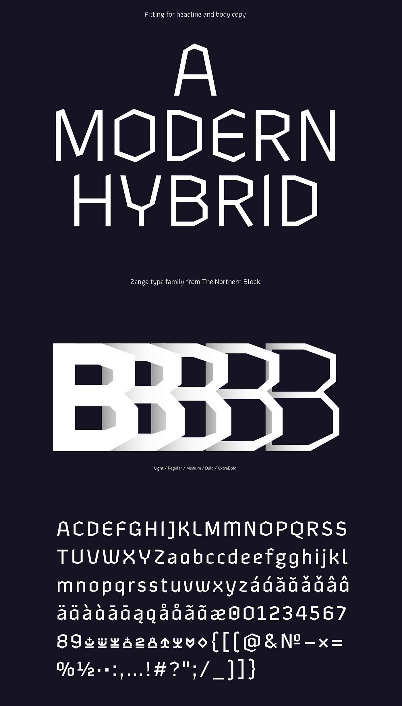 Blackletter branding  Fraktur geometric gothic Headline identity legible modern The Northern Block