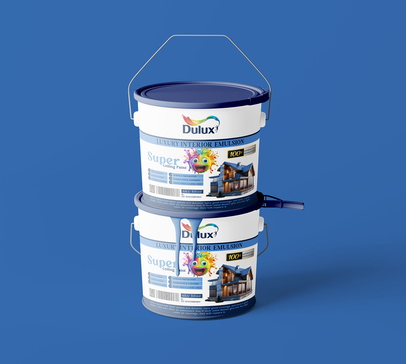 packaging design brand identity paint bucket design Packaging product design  packagingdesign Labeldesign productlabel  productpackagingdesign (Dulux) paint bucket