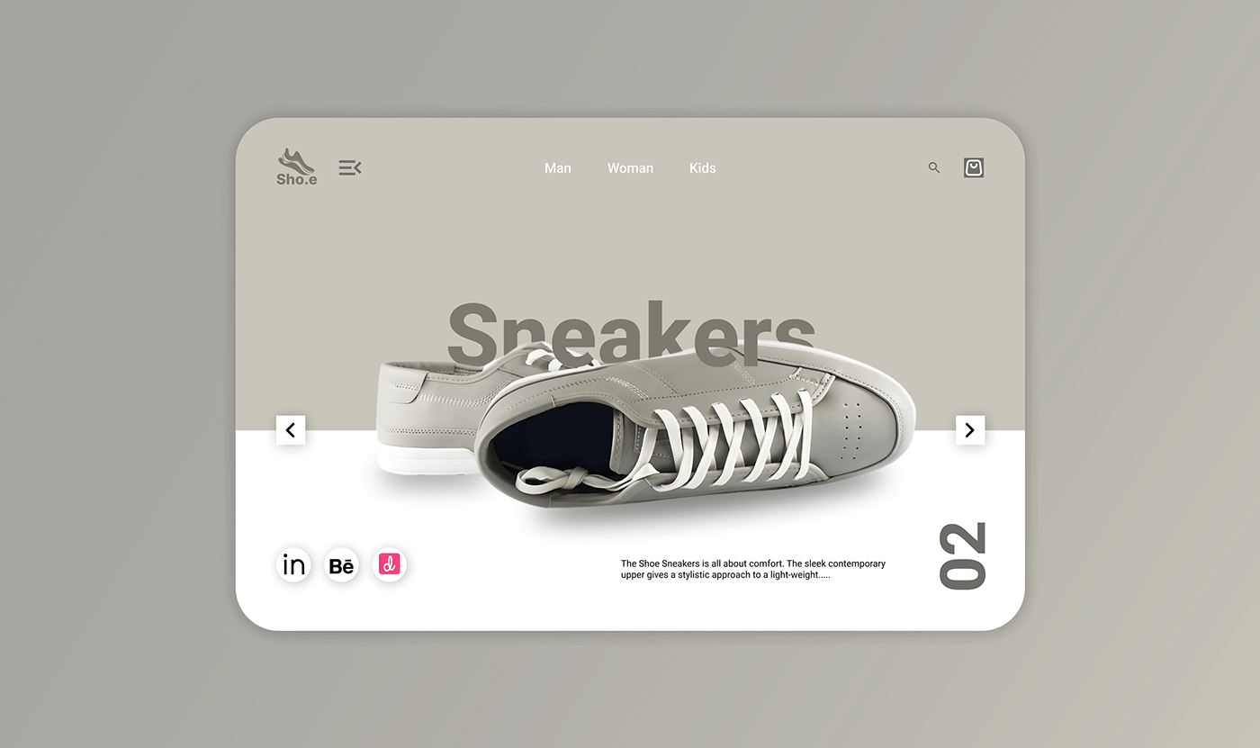 Figma UI/UX ui design user interface Web Design  landing page design brand identity sneakers