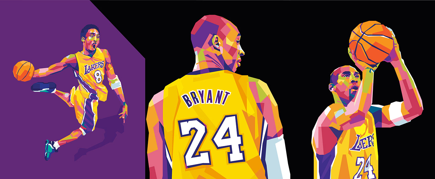 basketball book cover book illustrations Kobe Bryant Lakers mamba motivation Pop Art Publishers sports WPAP