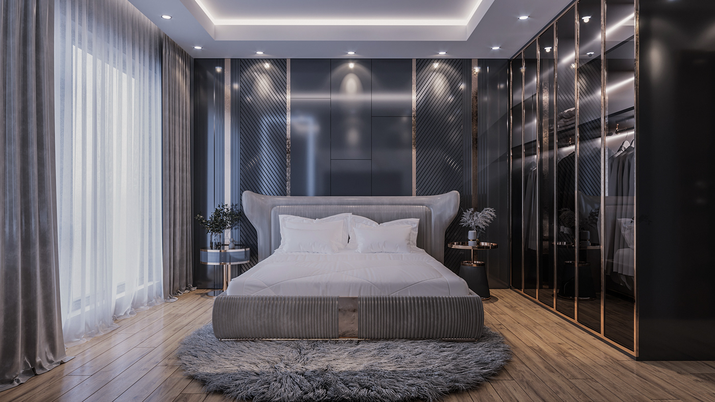 3D badroom Interior interior design  Master minimal modern professional Render