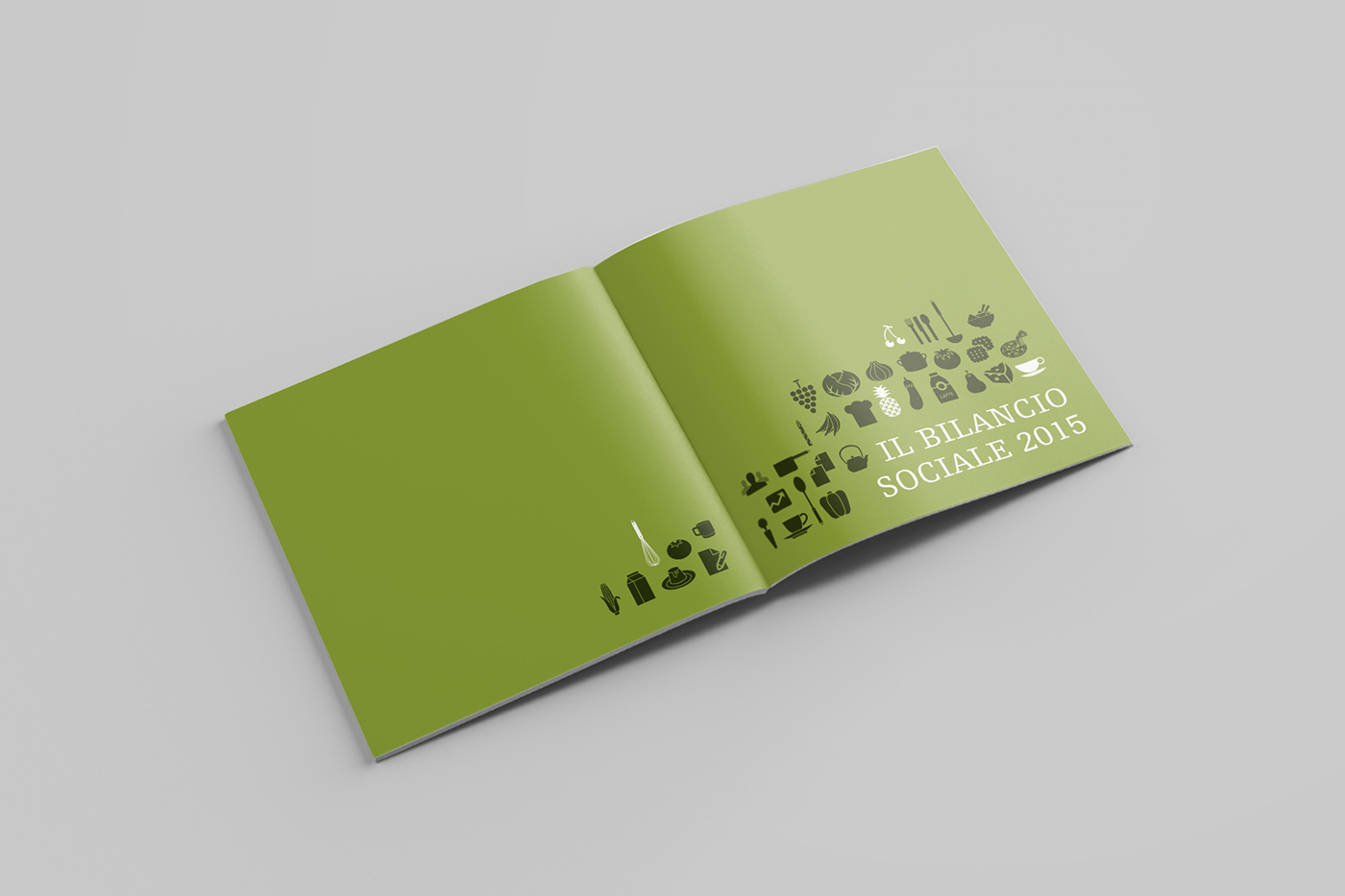 graphic brochure Food  milano Sustainability ANNUAL report